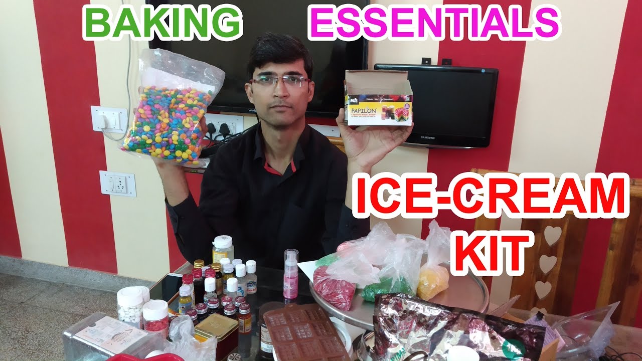 Baking Ingredients - Baking Essentials for Beginners - Baking Kit - Ice Cream Ingredients unilad tech videos