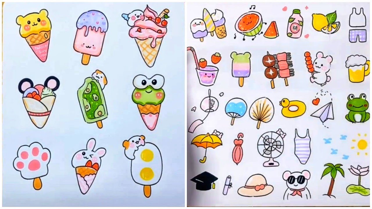 99 cách vẽ sticker đồ ăn cute nhất ai cũng có thể thử  Học May