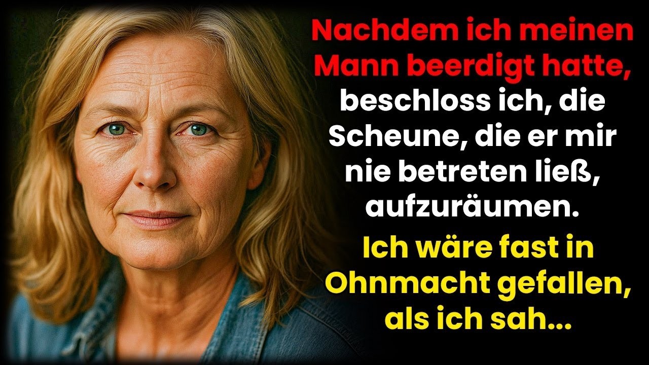 Als ich meinen Mann beerdigte, betrat ich erstmals die Scheune, die er mir stets verboten hatte …