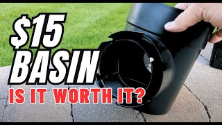 Does a $15.00 Catch Basin Save You Money Over a French Drain