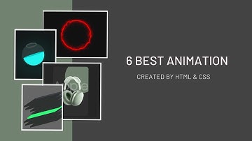HTML CSS Top 6 Best Animation | Best CSS Effects with Code | Coder Shorya