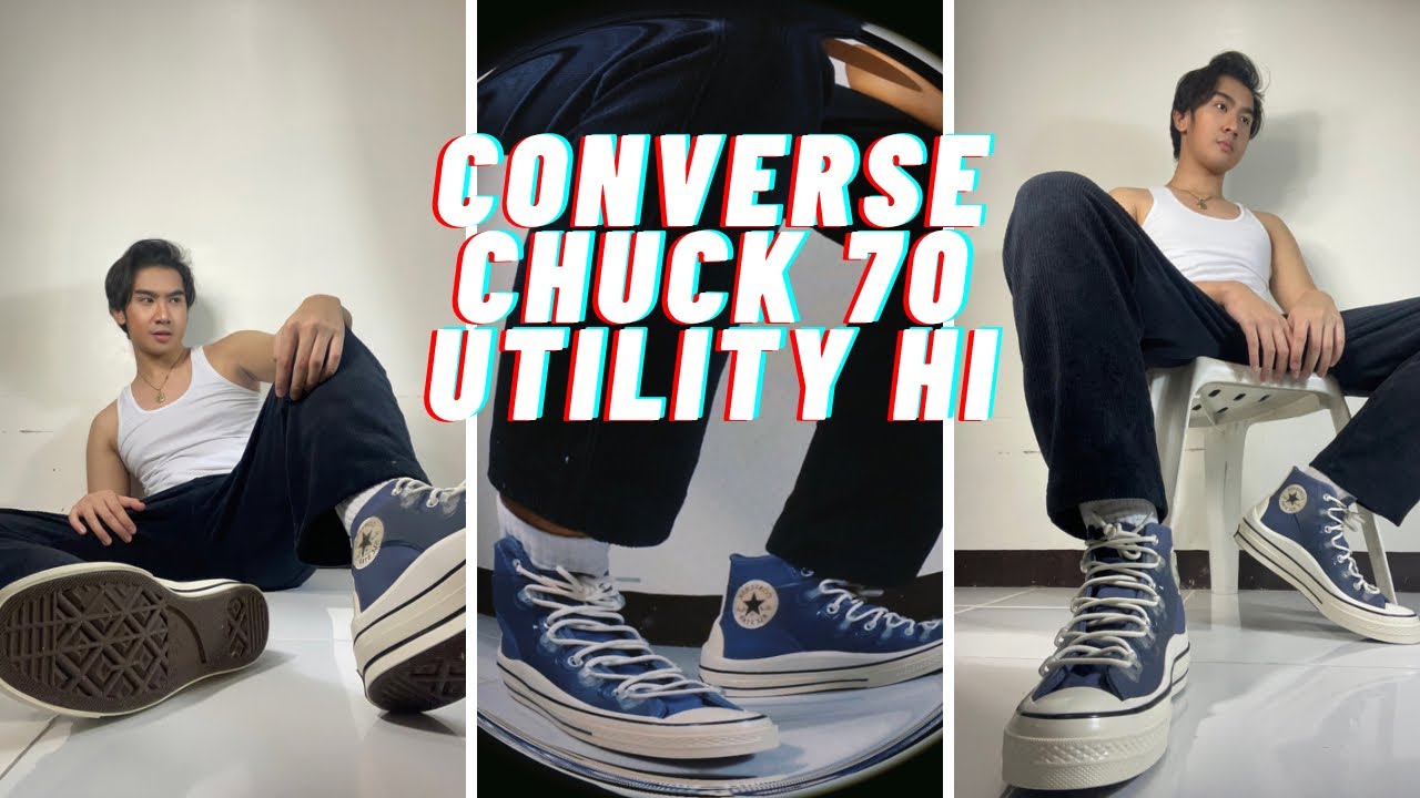 chuck 70 high top on feet