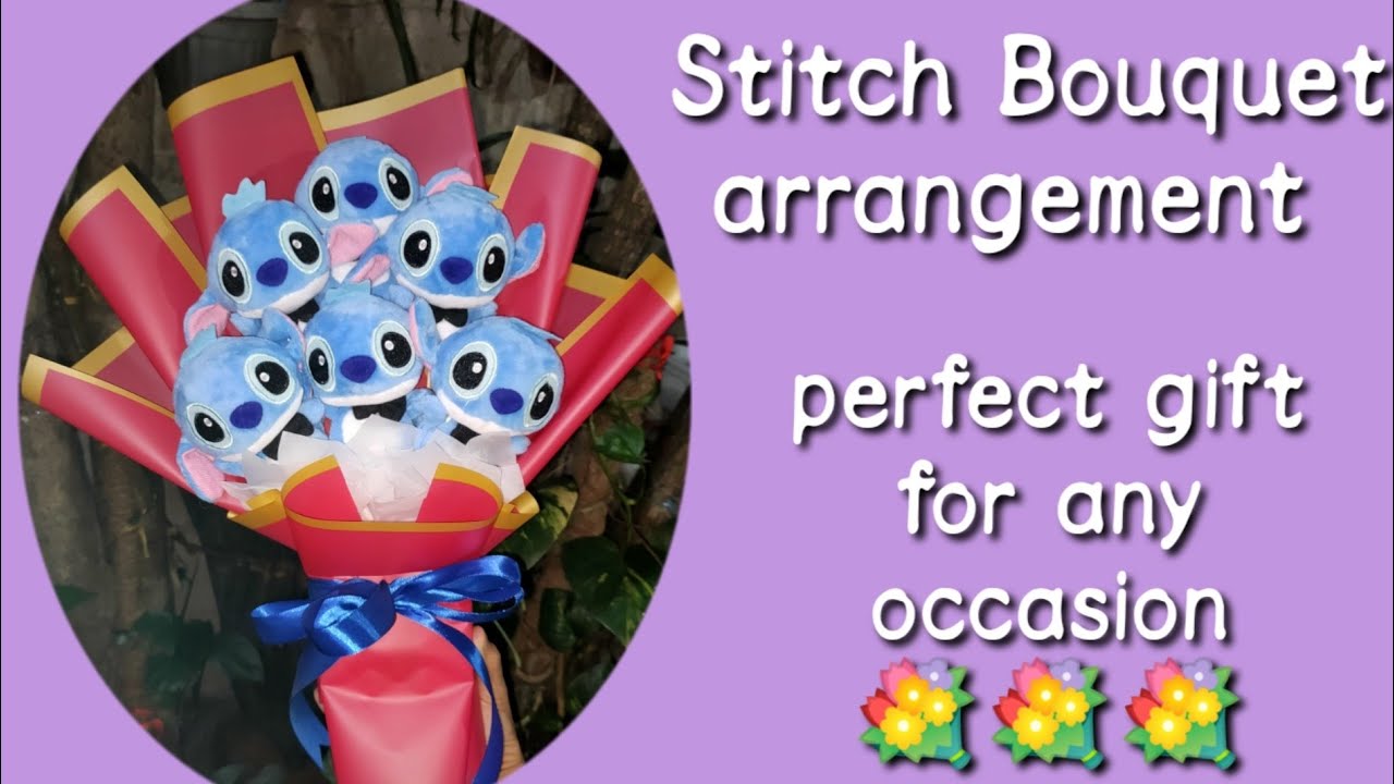 How to make DIY Stitch Bouquet Stitch Bouquet tutorial perfect gift