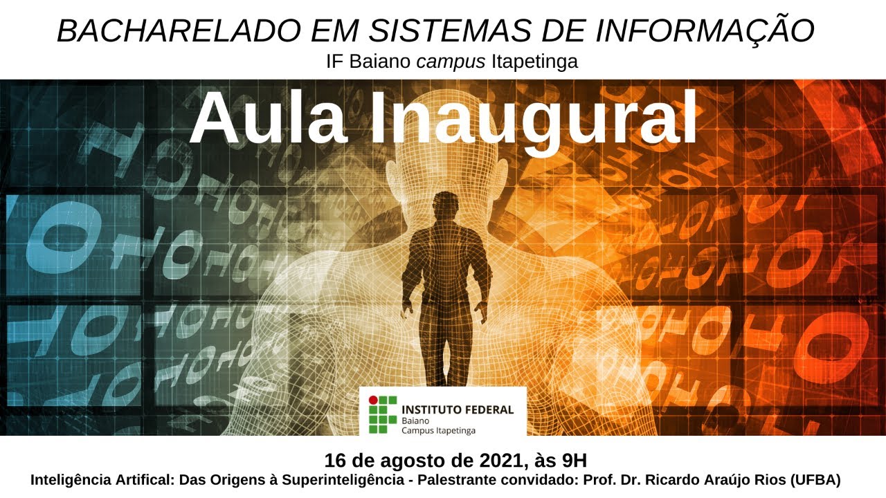 Aula Inaugural - Bacharelado em Sistemas de Informação - YouTube