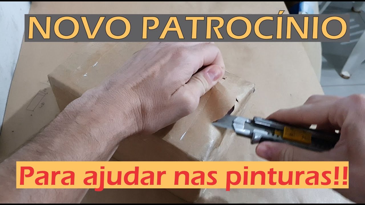 Novo Patrocinio para Ajudar nas Pinturas - Unboxing de ferra