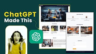 How To Create Website Using ChatGPT | Website Design With AI | HTML, CSS & JavaScript Website