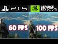 PS5 vs RTX 5070 Ti  Witcher 3  GRAPHIC &amp; FPS COMPARISON 4K