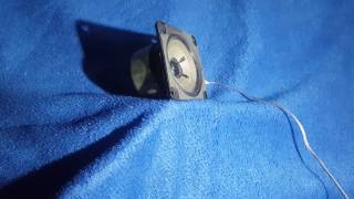 Speaker Excursion - Bose Twiddler 2.5 inch Full range ( Gone Wrong )