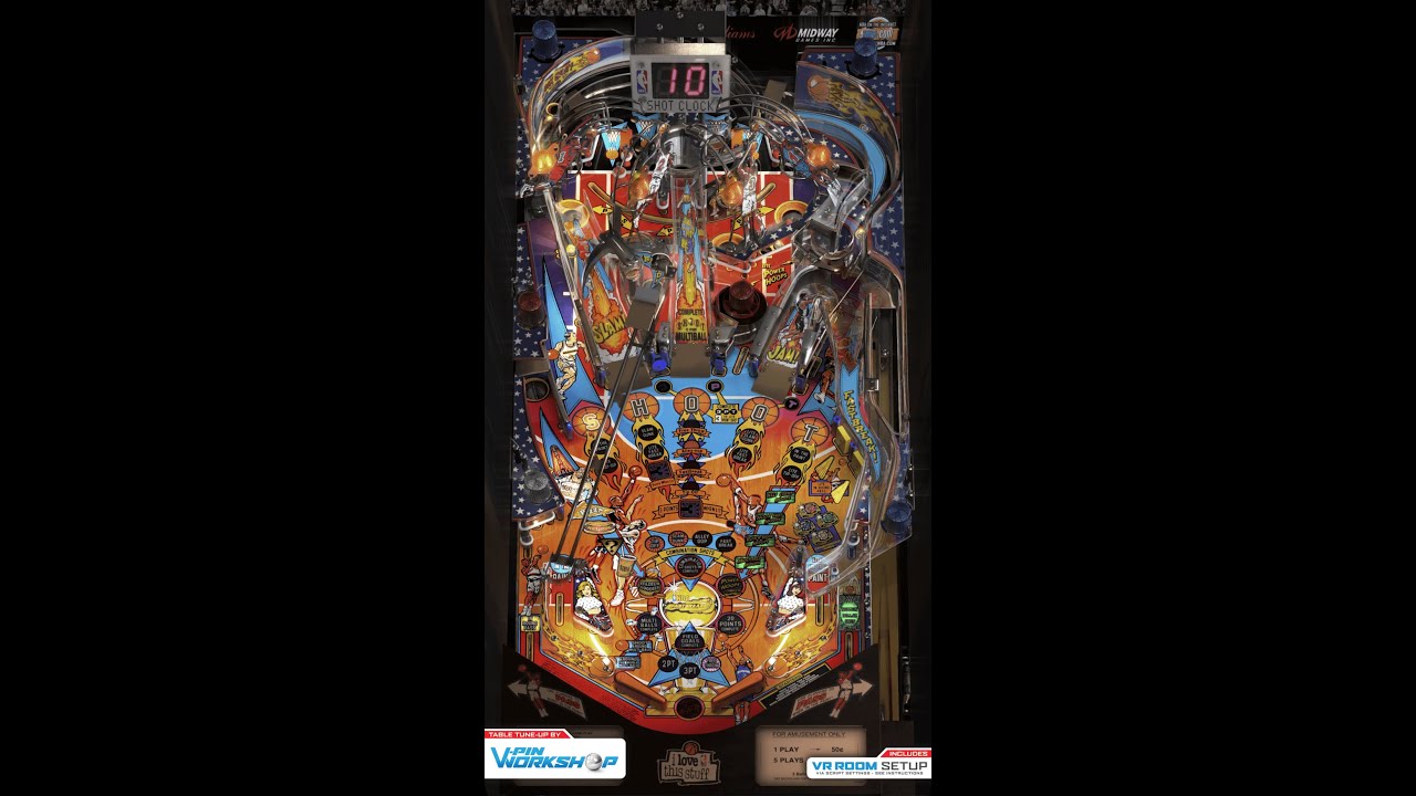 NBA Fastbreak Virtual Pinball 4k 120 Hz 