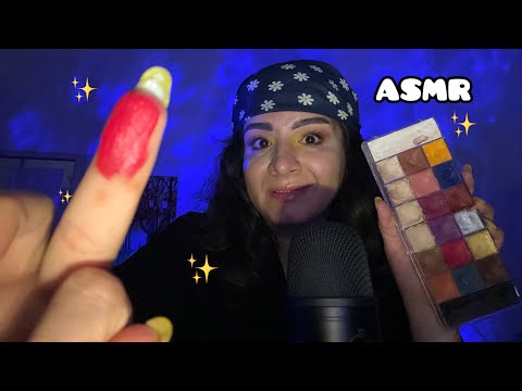 ASMR doing your makeup for sleeping #asmr #asmrsounds #asmrtingles