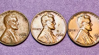 1968 US Lincoln Penny and Error Coins