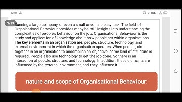 unit 4 mco - 1 overview of organizational behaviour