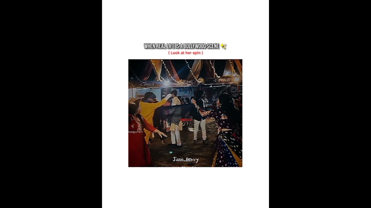 Real life Bollywood scene ✨ 