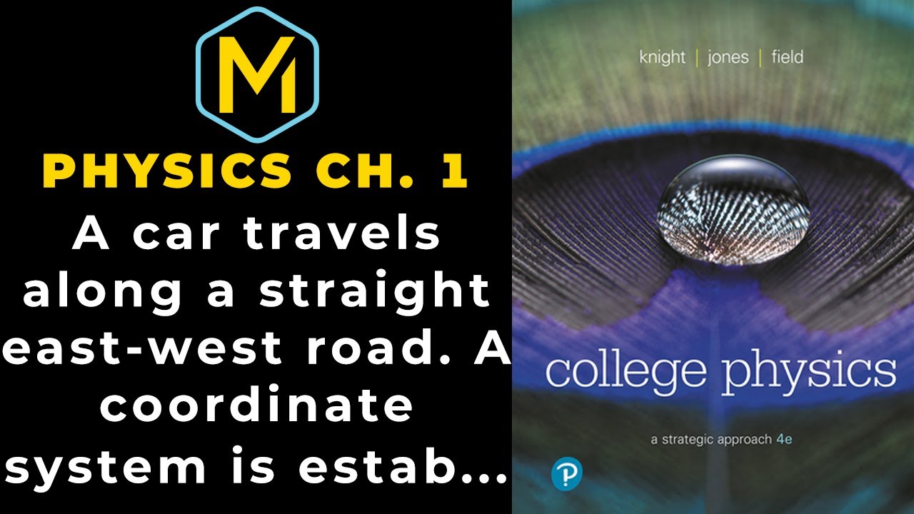 1.8 Mastering Physics Solution Tutorial - "A car travels along a straight east-west road. A coordina