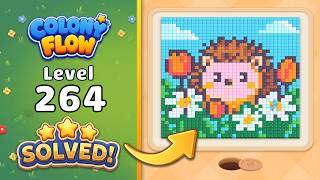 Colony Flow! - Level 264 Walkthrough 🧩 | Solution & Gameplay (ABI GAMES) 🐜
