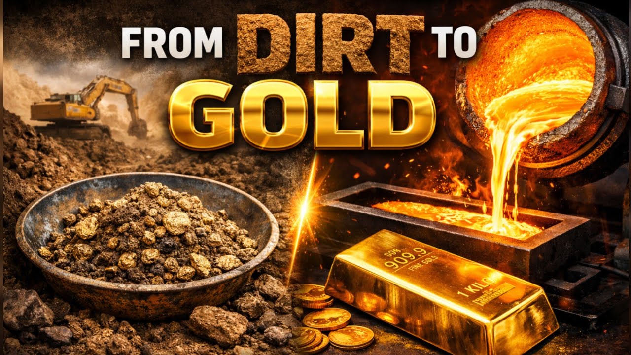 From Dirt to Gold: The Amazing Gold Making Process' ( 2 Factory process Videos