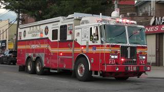 FDNY Hazmat 1 & Rescue 4 Respond to a reported Wall Collapse.