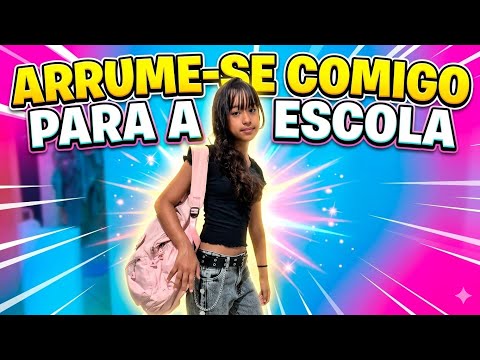 Rotina da manhã se arrumando pra escola | arrume-se comigo para a escola ! #escola #rotinaescolar