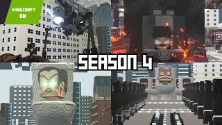 SKIBIDI TOILET Minecraft Animation - SKIBIDI CRAFT Season 4 (all episodes)