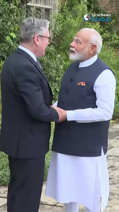 PM Modi meets UK PM Starmer at Chequers Estate | #shorts #unitedkingdom #narendramodi #modi #london