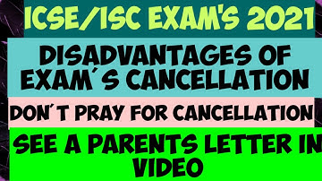Disadvantages of cancellation of ICSE Exam