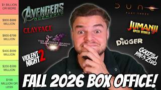 Fall 2026 Movies Box Office Predictions! (Tier List)