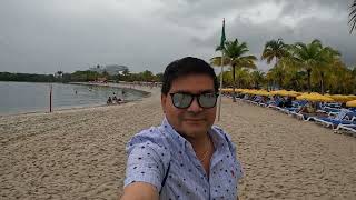 Norwegian Joy - Harvest Caye, Belize. Walking around the Island. December 2023