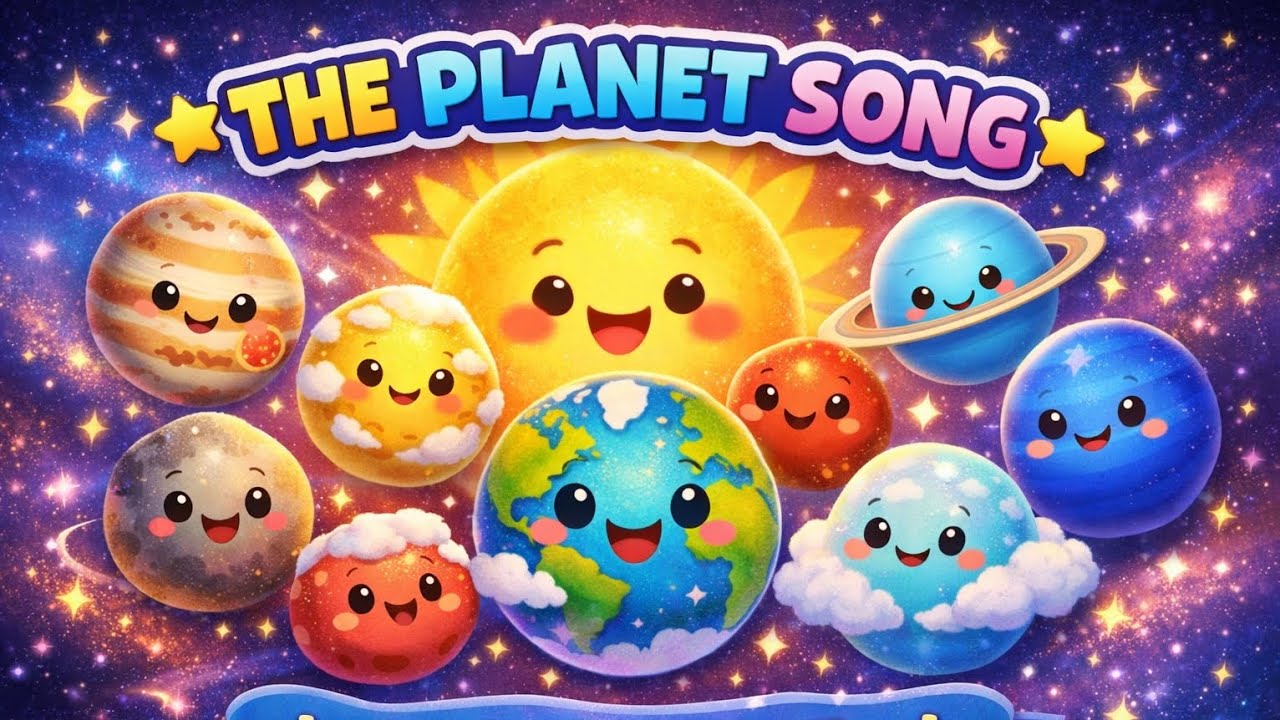 The Planet Song 🌍 | Solar System Song for Kids 🚀 | Learn Planets with ...