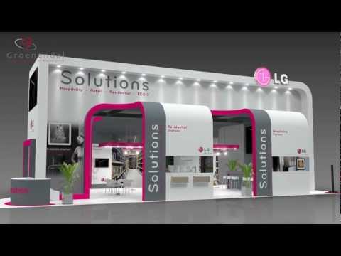 Stand Animation LG, VSK beurs exhibition fach messe, 3D Animation, Groenendal 2012 render