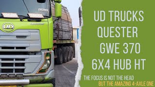 Bertemu dengan UD Quester GWE 370 x Trailer Flatbed Lokal 4-axle Satu-Satunya di Indonesia.