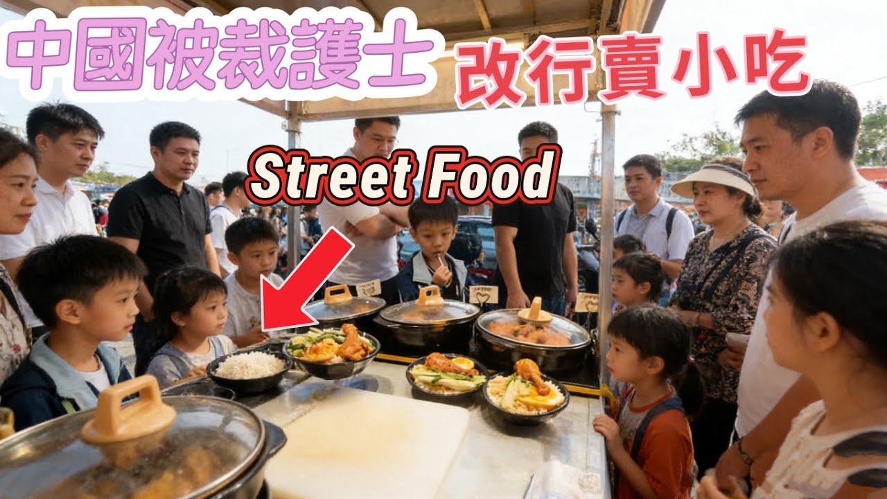 中國失業護士轉行賣街頭小吃 😛An Unemployed 