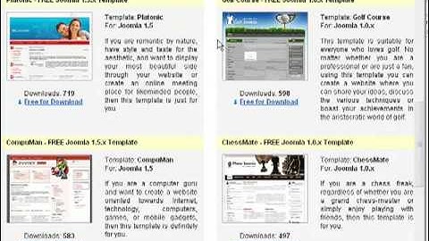 How to download a free Joomla template from FreeHostia.com