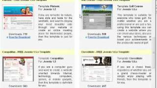 How to download a free Joomla template from FreeHostia.com