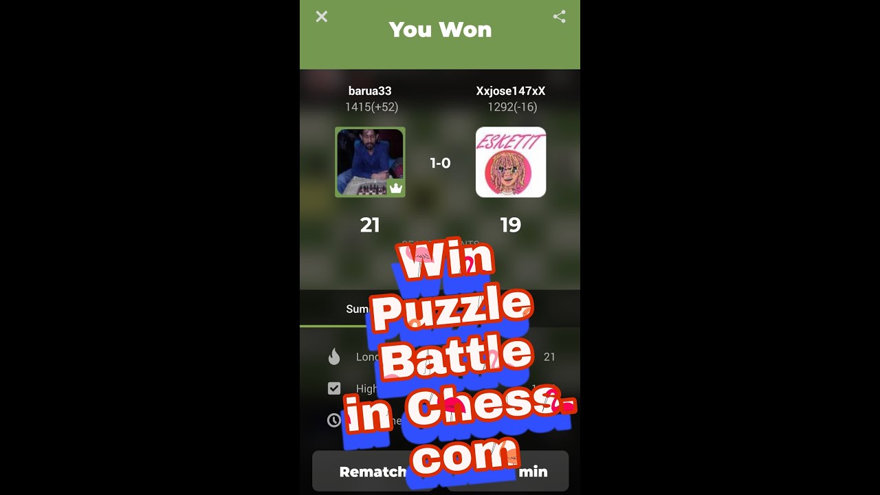 How TO Win Chess Puzzle Battle | chess puzzles solved | Chess. com | Shadhok chess home