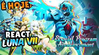 🔴 O FIM DE SUMERU? TEASER DE SNEZHNAYA? ✨ REACT do Programa Especial da Luna VII de Genshin Impact