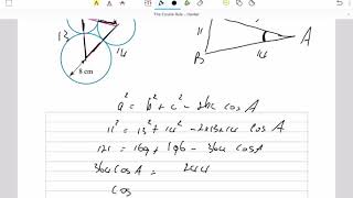 Cosine Rule - Harder