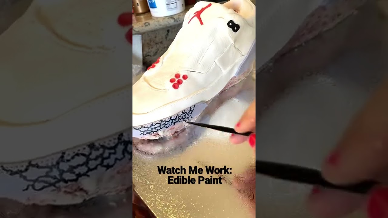 Painting detailing for this Air Jordan 