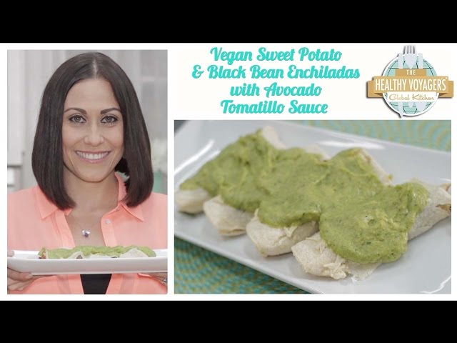 Vegan Sweet Potato and Black Bean Enchiladas with ...