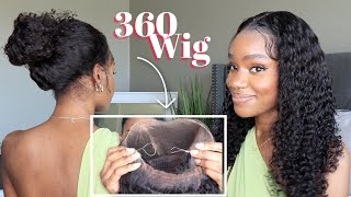 ✨NEW✨ Invisible Drawstring 360 Lace Wig! NO GLUE REQUIRED!!! Afsisterwigs