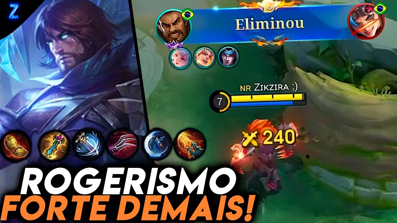 BUILD INSANA DO ROGER!! - ROGER GAMEPLAY | Mobile Legends