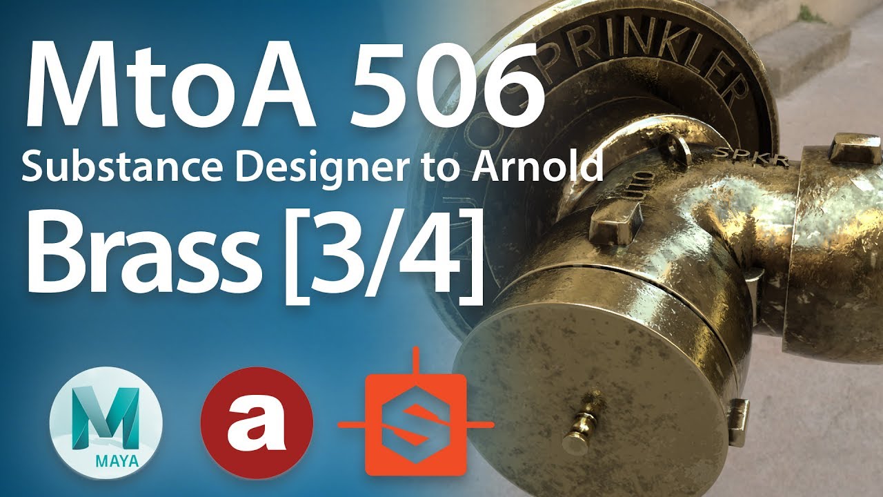 MtoA 506 Substance Designer Part 1 Creating Brass [3/4] YouTube