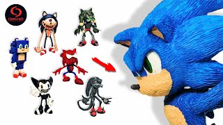 Making All SONIC with clay | ClayCraft Tutorial