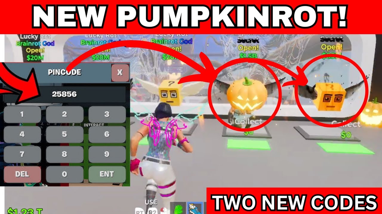 *OPENING* 10 LUCKY ROTS SECRET in Fortnite Steal The Brainrot and TWO New Secret Codes)