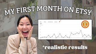 My 1st Month Selling Digital Downloads on Etsy 💸 (how I actually did)