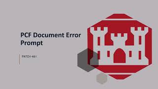 New Updates PCF Documents Returned for Error Warning Messages