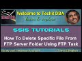 PART 59 HOW TO DELETE SPECIFIC FILE FROM FTP SERVER FOLDER USING FTP TASK (TAMIL) | TechIT DBA
