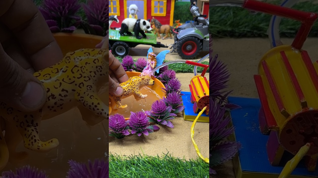 Mini water pump | mini tractor video | science project tiger panda 