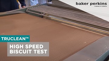 Baker Perkins TruClean™ Rotary Moulders: High Speed Biscuit Piece Test