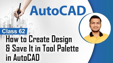 How to Create Design & Save It in Tool Palette in AutoCAD - Design Centre & Tool Palette AutoCAD