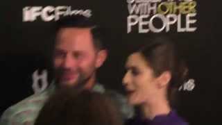 Nick Kroll and Lizzy Caplan at the Sleeping With Other People Premiere at ArcLight Theatre in Hollyw